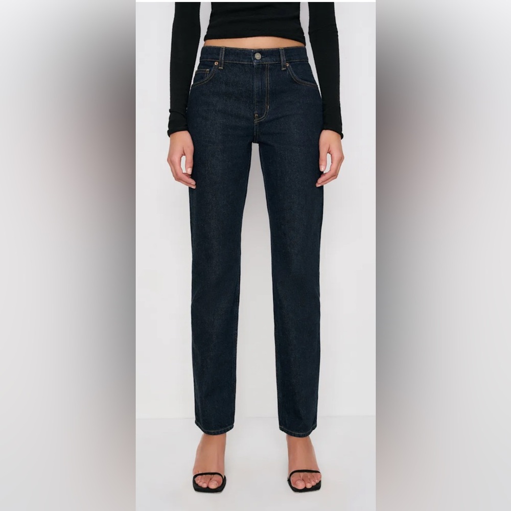 Reformation Greer Mid Rise Straight Jeans